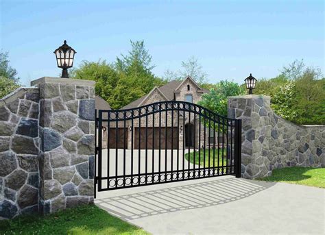 steel driveway entry gates